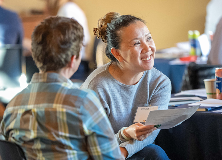 Participant in group setting