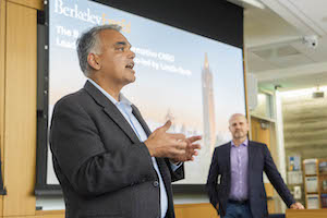 Sameer and Laszlo lecture in the CHRO program
