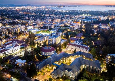 aerial shot of UC Berkeley campus