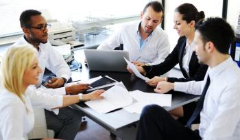 people having a business meeting